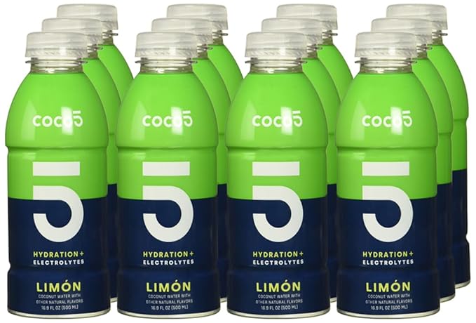 Coco5 Limon Coconut Water 12pk 16 FZ