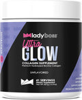 LadyBoss - Ultra Glow Collagen Supplement - Premium Hydrolyzed Bovine Collagen - Unflavored - 41 Servings