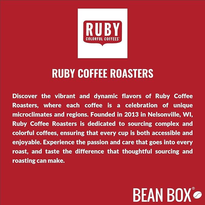 Bean Box Sampler - Roasted by Ruby Roasters 3-Pack Freshly Ground Coffee Gourmet Coffee