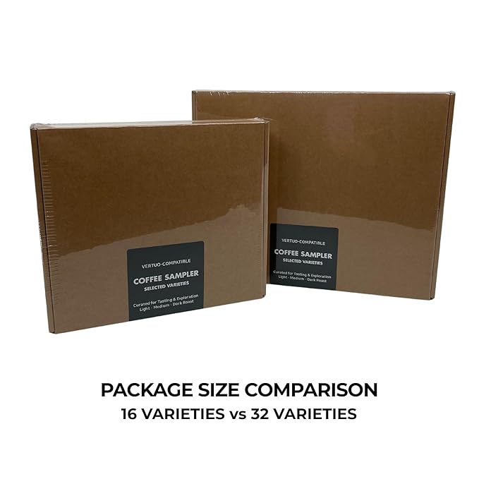 Discovery Coffee Sampler 16/32 Variety Pack | Assorted Coffee Pods with Flavor Guide | Coffee Gift Set (32 Variety)