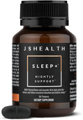 JSHealth Sleep Aid with Magnesium Lavender &amp Passionflower - Sleep Supplement for Adults - Non-Drowsy Supplement Calms Body &amp Mind 30 Capsules