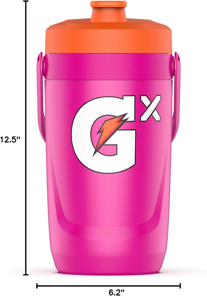 Gatorade Gx Performance Jug 64oz Leakproof Non Slip Grip Great for Athletes Pink