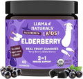 Llama Naturals Elderberry Gummies for Kids Vegan Organic Immune Support Supplement with Vitamin C and Zinc Toddler Real Fruit Gummy Vitamins for Immunity Chewable No Added Sugar Cane 60 Ct