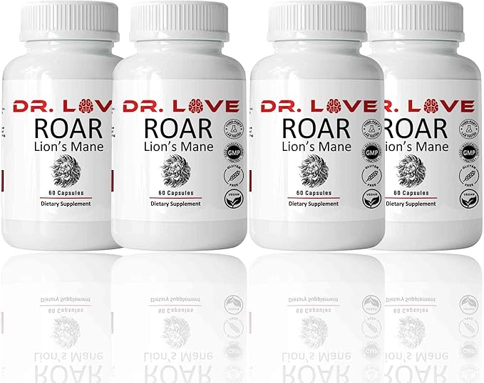 Dr Loves Roar Lions Mane Supplement 60 Capsules (4)