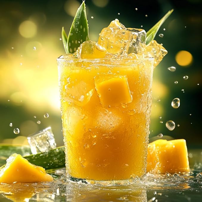 ALEO 1.5L Premium Mango Aloe Vera Drink - Natural No Preservatives No Artificial Colors Superior Taste Award 2025 (12 PCS Mango-1.5L)