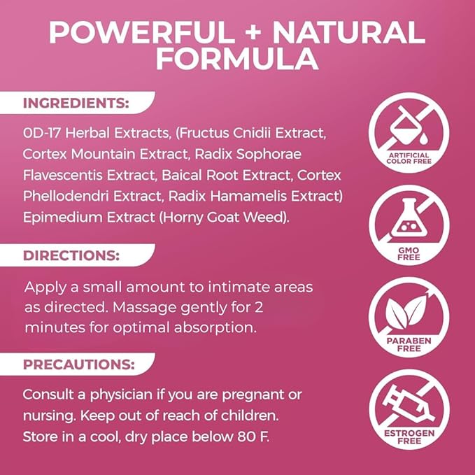 Lubracil Sensation Serum for Women – Feminine Skin Moisturizing Serum with Herbal Extracts – Hydrating Nourishing and Revitalizing – Increase Passion Drive &amp Excitement 30 ml (1 Pack)