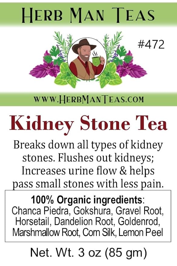KIDNEY STONE TEA – Helps Break Down Stones &amp Flush the Urinary Tract – Organic Loose Leaf – by Master Herbalist Khabir | Chanca Piedra Gravel Root &amp Corn Silk