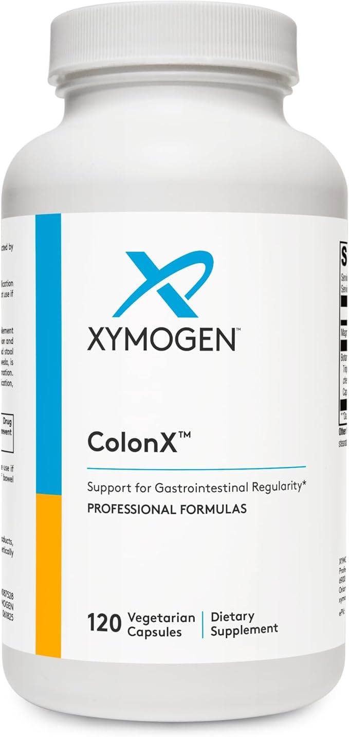 XYMOGEN ColonX Supplement - Magnesium Citrate Cape Aloe + Triphala Capsules for Digestive Health - Magnesium Supplement - Gut Cleanse + Gut Support (120 Capsules)