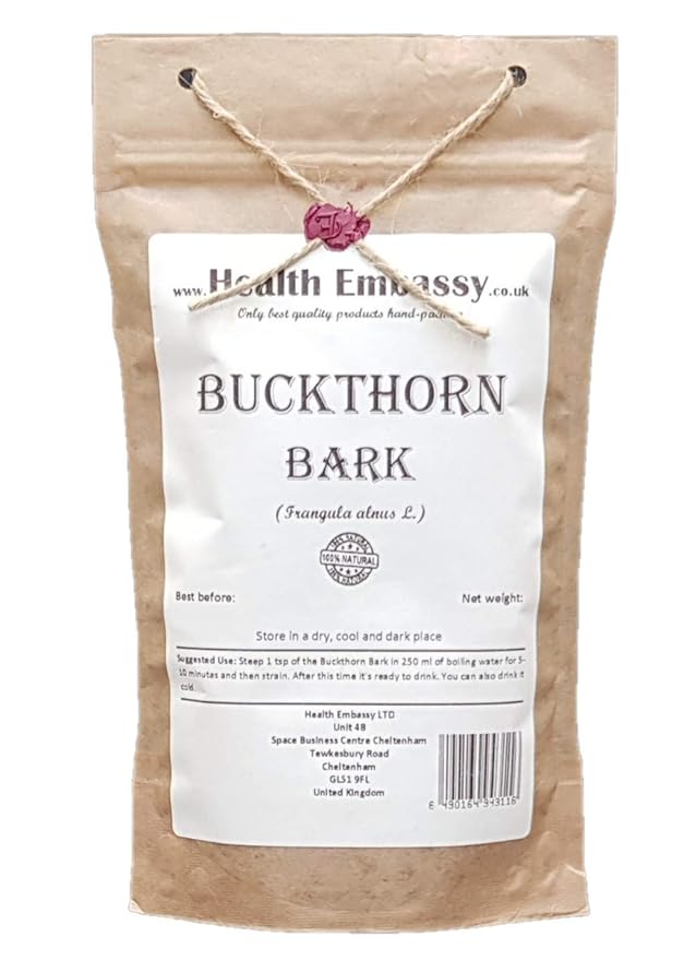 Health Embassy Buckthorn Bark | Frangula alnus L | Herbal Tea (50g)