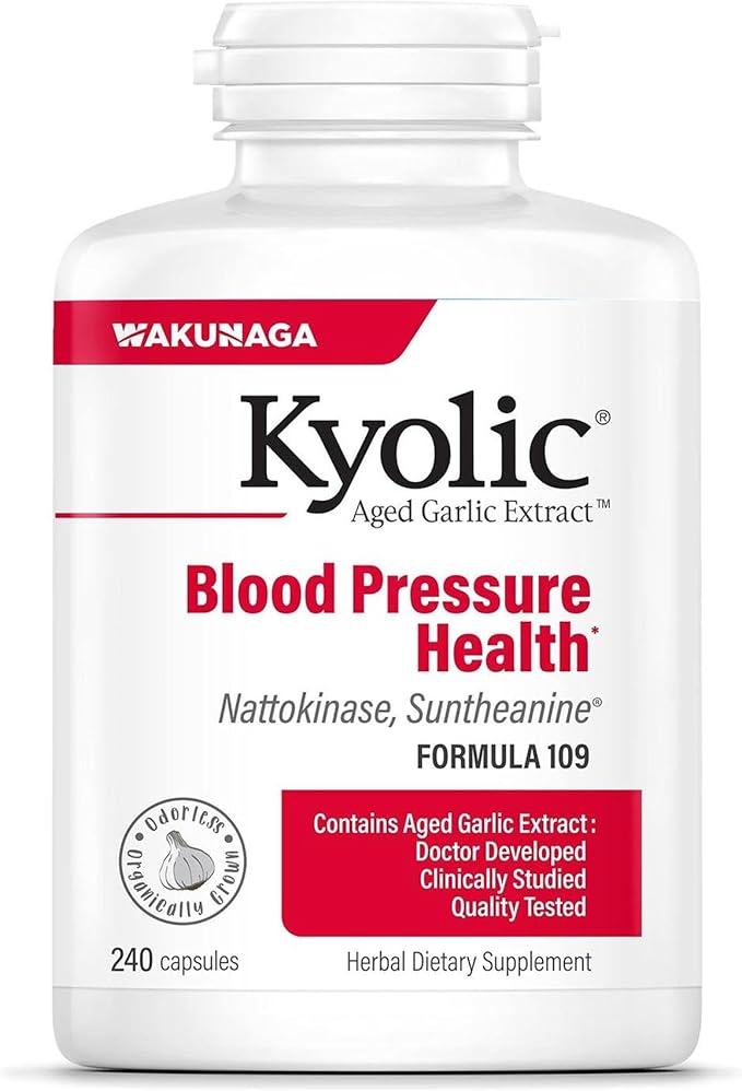 Kyolic Aged Garlic Extract Formula 109 Blood Pressure Health* 240 Capsules