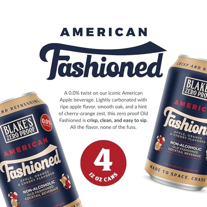 Blake’s Zero Proof Sparkling Mocktail Variety Pack – Non Alcoholic Carbonated Juice Beverage Gluten Free Cocktail-Inspired Flavors Including American Fashioned El Chavo Margarita &amp Triple Jam M