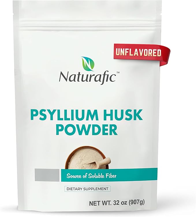 Psyllium Husk Powder Unflavored – Digestive Fiber Supplement for Bowel Regularity &amp Gut Health – Non-GMO Gluten-Free Vegan Keto Friendly – 32oz