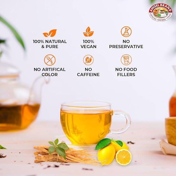 Angel Brand Green Tea with Ginseng Tea Bags 25 Bags per Box Pack of 3 Traditional Green Tea Blend with Ginseng Root Smooth Balanced Flavor