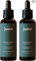 Juna Detox Chlorophyll Drops — Daily Wellness &amp Detox Support | Lemon Mint Spa Water Taste | Supports Cellular Health Cleanse and Internal Freshness | 60mg Chlorophyll per Serving