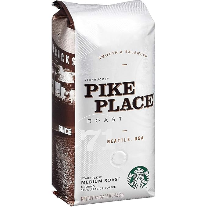Starbucks Pike Place Ground Coffee 16-Oz Bag