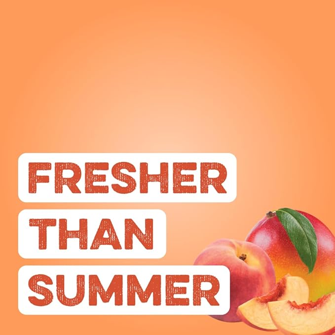 Clean Simple Eats Collagen Powder + Beauty Blend Peach Mango 11G Hydrolyzed Collagen Peptides from Grass Fed Bovine &amp Chicken Hyaluronic Acid for Hair Skin Nail &amp Joint Support 30 Servin