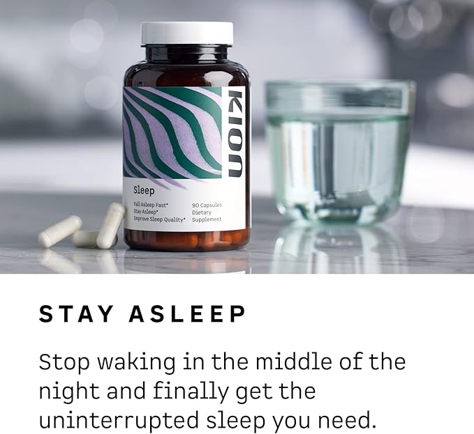 Kion Sleep | Fall Asleep Fast Stay Asleep &amp Improve Sleep Quality | Amino Acid Powered Sleep Support | 30 Servings