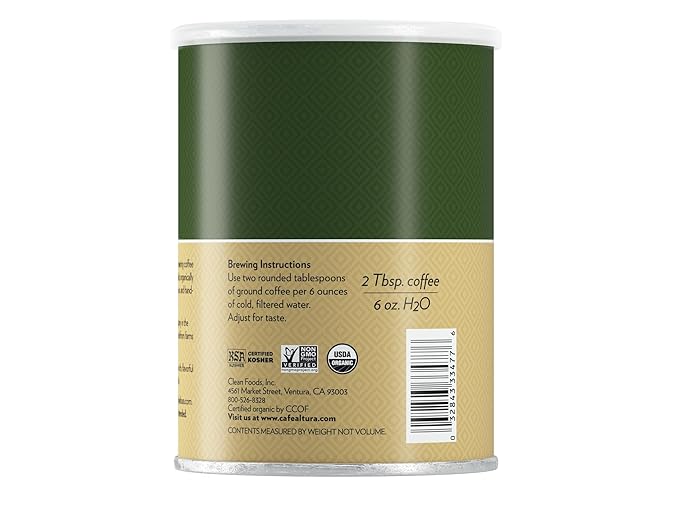 Cafe Altura Ground Organic Coffee House Blend 12 oz Can (Pack of 6)