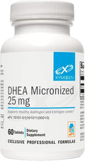 XYMOGEN DHEA 25 mg - Micronized DHEA Supplement for Women &amp Men - Support Healthy Androgen and Estrogen Levels &amp Adrenal Support (60 Tablets)