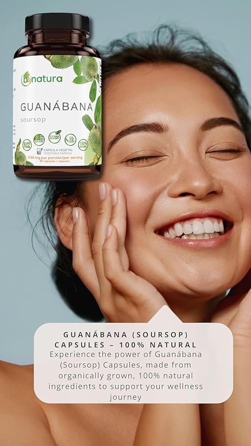Guanábana Hoja Seca Té (Soursop) Combo – Dried Leaves Tea (4 oz Bag) + Capsules (90 Capsules 1100 mg per Serving Organically Grown) – 100% Natural Vegan Powerful Antioxidants–by Bexpertsusa
