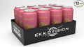 Ekkovision Energy Drink Strawberry Lemonade 200 MG Natural Caffeine With Coconut Water L Theanine Alpha Gpc &amp L Tyrosine For Balanced Energy Electrolytes &amp Smooth Hydration 16 Fl Oz Can