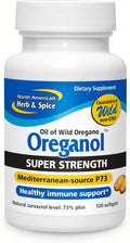 NORTH AMERICAN HERB &amp SPICE Super Strength Oreganol P73 120 Softgels - Immune System Support - Vegan Friendly Wild Oregano - Non-GMO - 120 Servings