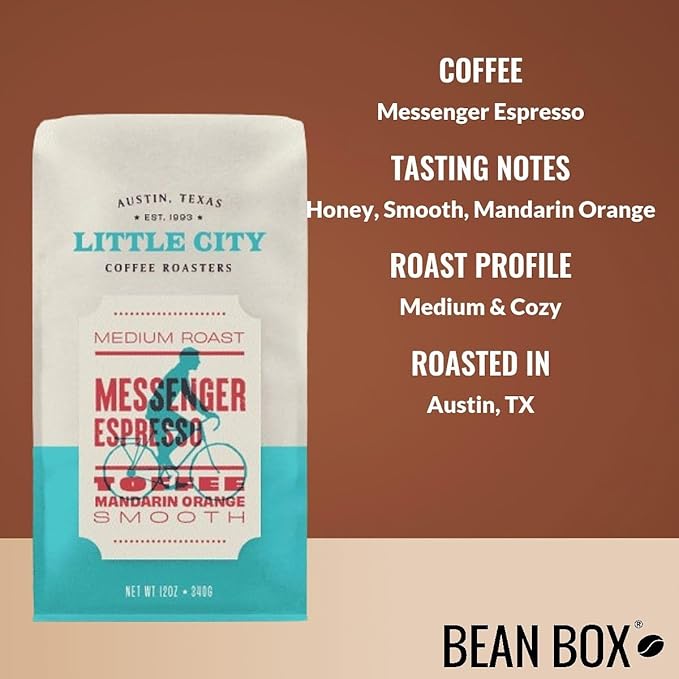 Bean Box Coffee Sampler - Roasted by Little City 4-Pack Whole Bean Coffee Gourmet Coffee