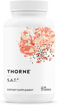 THORNE - S.A.T. - Milk Thistle Complex with Silymarin Artichoke &amp Turmeric Extracts for Liver Function &amp Digestion Support* - Third-Party Certified - Gluten Dairy &amp Soy-Free - 60 Capsule