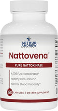 Arthur Andrew Medical Nattovena Pure Nattokinase Supplement Double Strength 4000 FUs per Capsule 180