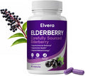 Elvera Elderberry Elvera Gut Support Complex1200 mg Sambucus Elderberry Extract Zinc + Vitamin C Advanced FormulaDigestive Wellness &amp Boost Energy 60 Capsules