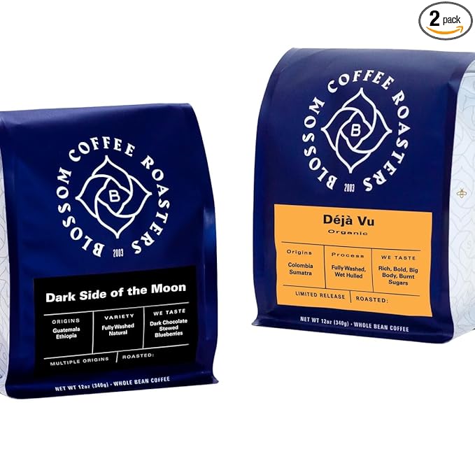Bean Box Sampler - Roasted by Blossom Roasters 2-Pack Whole Bean Coffee Gourmet Coffee
