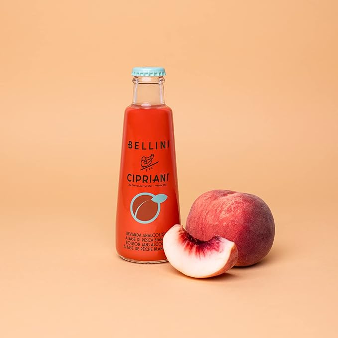 Cipriani White Peach Virgin Bellini Mix 4 -6.09 fl oz (Pack of 4)
