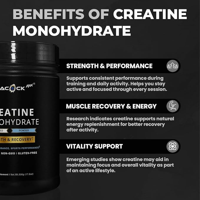 Creatine Monohydrate Powder (500g) and Keto Multi Collagen Peptides (16.2 oz) Bundle – Unflavored - Gluten Free Non GMO Lactose &amp Soy Free