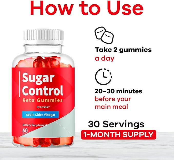 (5 Pack) SugarControl Keto Gummies - Official SugarControl Advanced Apple Cider Vinegar Gummys All Natural Supplement Support 300 Gummies for 5 Months