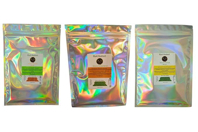 Eliyah Mashiach Herbal Tea Collection 3 Caffeine-Free Blends 60g Each Pack