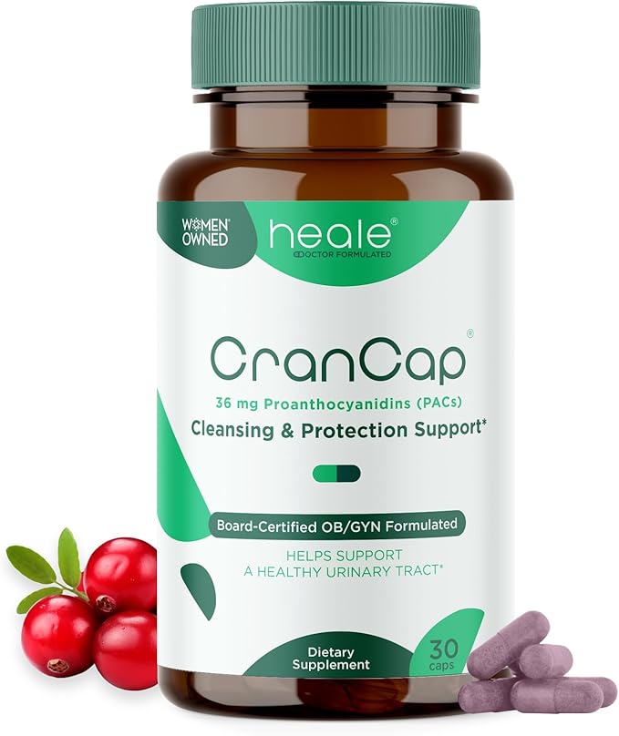 Cranberry Pills - Urinary Tract Health Cranberry Supplement - 36mg of Potent PACs - Non GMO Vegan Gluten Free - by Heale - 30 Capsules
