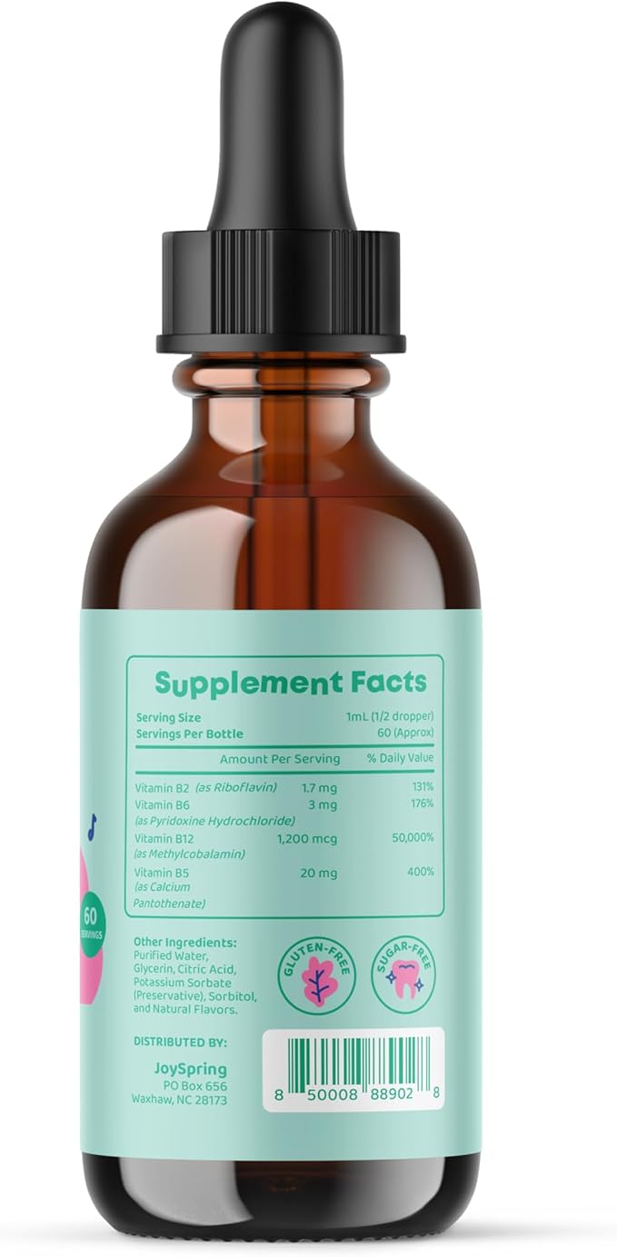 JoySpring Bundle - SleepBerry and Vitamin B Complex Liquid for Kids