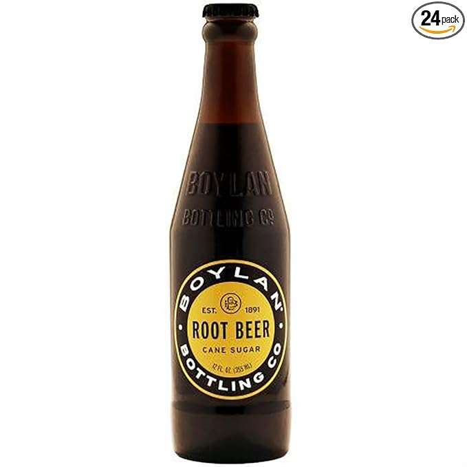 Boylan Soda Root Beer 12 Fl Oz 24 Count