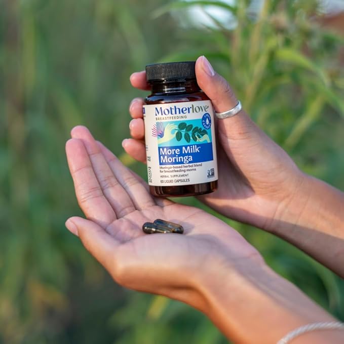 Motherlove More Milk Moringa (270 Liquid caps) Moringa-Based Lactation Supplement to Support Breast Milk Supply—Non-GMO Organic Herbs Vegan Kosher