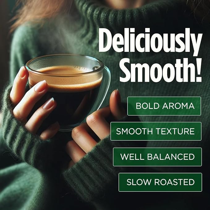 VitaCup Perfect Low Acid Coffee Pods USDA Organic &amp Fair Trade Mycotoxin Free Dark Roast Guatemala Single Origin Clean &amp Pure Single Serve Pod compatible w/Keurig K-Cup Brewers16 CT