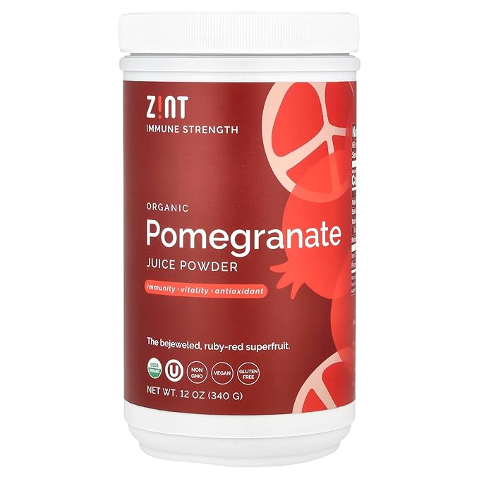 Zint Pomegranate Powder Organic (12 oz): Antioxidant Pomegranate Juice Pure Pomegranate Supplement Sugar-Free USDA Organic Non-GMO Vegan