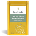 Tea Forte Wildflower Honey Citrus Premium Loose Leaf Caffeinated Green Tea Blend Canister Makes 35-50 Cups