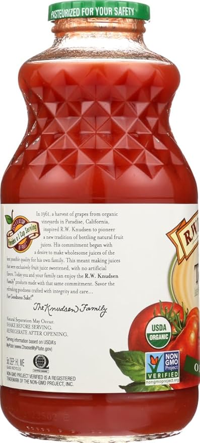 Juice Tomato Organic 32 FO (Pack Of 6)