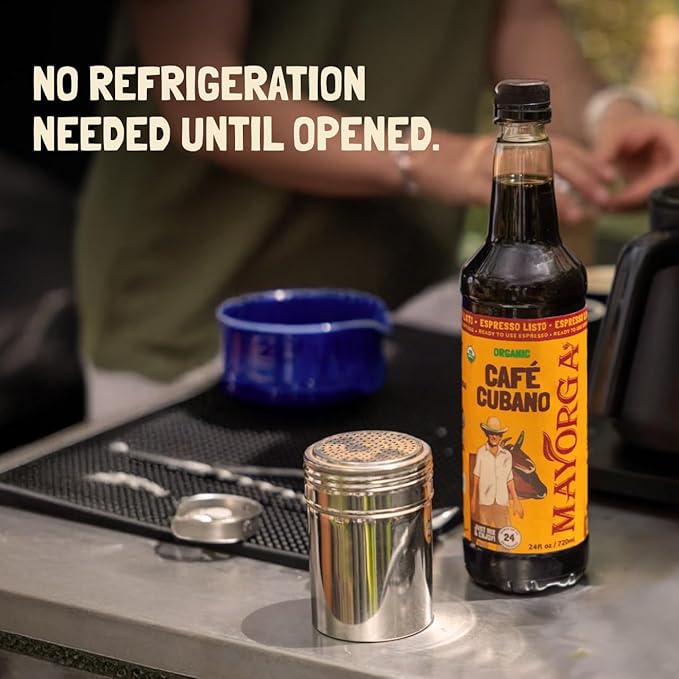 Mayorga Espresso Listo Coffee Concentrate Organic Espresso Ready-to-Drink Coffee 24 Servings Bottle Bold Smooth Flavor Cold Brew Coffee Barista-Quality Sustainably Sourced - 24.35 fl oz