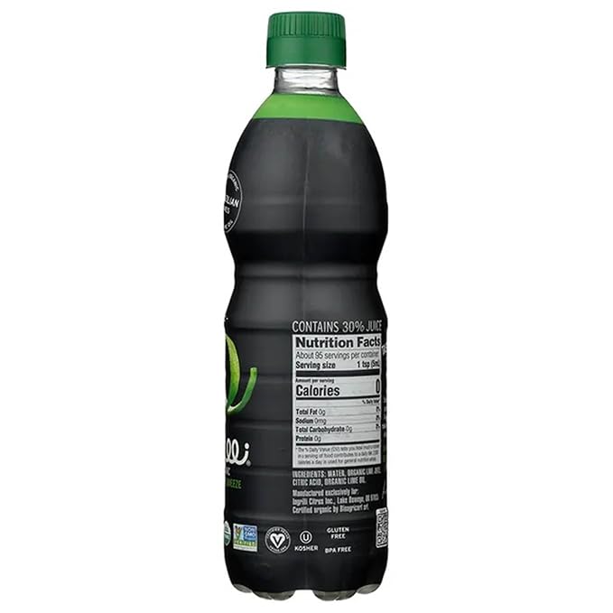Ingrilli Organic Lime Squeeze 16 Fl Oz Bottle (Pack of 6)