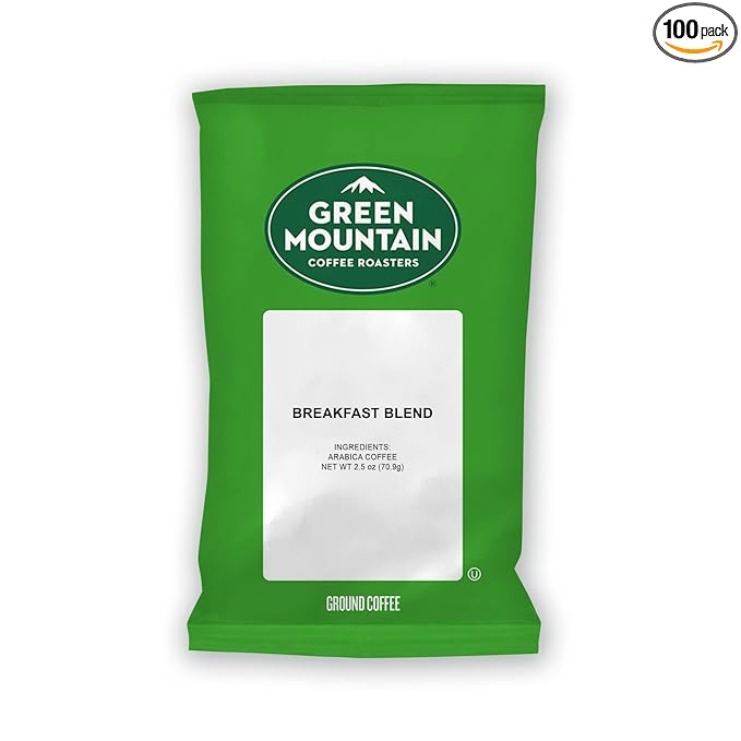 Green Mountain Coffee Roasters Breakfast Blend Keurig Fractional Packs 50 Count 2.5 oz.