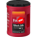 Black Silk Ground Coffee Dark Roast 40.3 Ounce Aroma Seal Canister – Bold &amp Smooth Flavor – 100% Pure Coffee