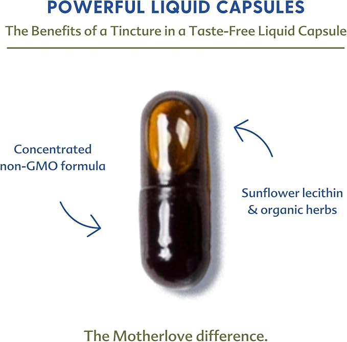 Motherlove More Milk Moringa (180 Liquid caps) Moringa-Based Lactation Supplement to Support Breast Milk Supply—Non-GMO Organic Herbs Vegan Kosher