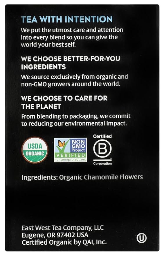 Choice Organic Teas Herbal Tea 16 Tea Bags Chamomile