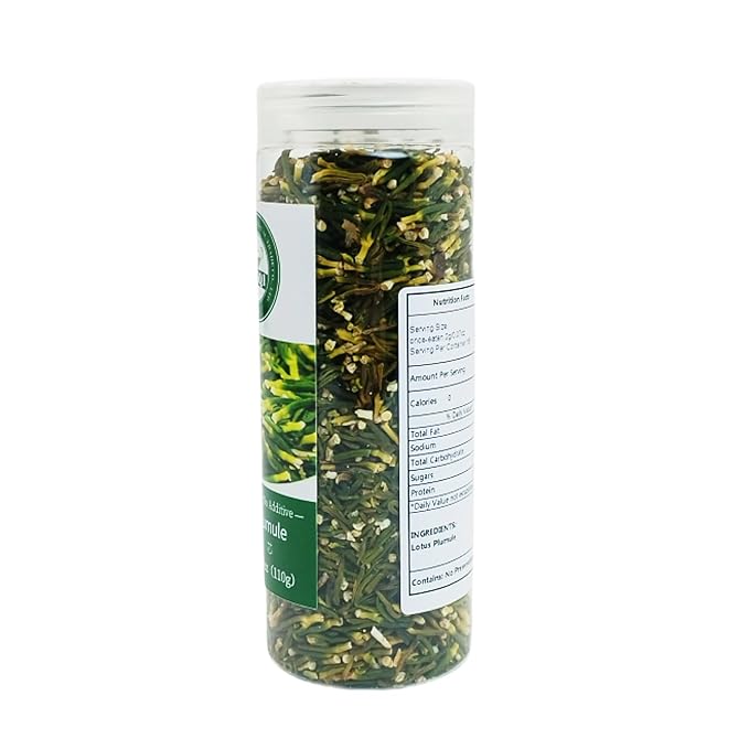 JINQI 2bottles Dried Lotus Plumule Tea- 莲子芯7.76oz/220g(3.88oz/110g*2) Lotus Embryo lotus seed core Chinese Herbal Tea Holiday Gifts Tea Gifts